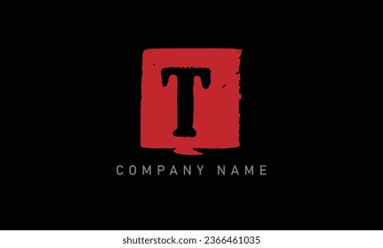 T letter logo design, suitable for technology companies or gaming companies