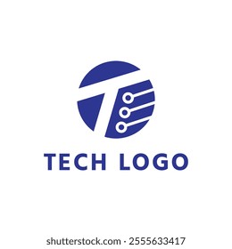 T letter logo design for tech brand, Letter T it company logo, Letter T tech logos,  Trademark Brand icon, It company logo, communication icon, Abstract Initial Letter I and T