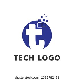 T letter logo design for tech brand, Letter T it company logo, Letter T tech logos, Trademark Brand icon, It company logo, communication icon, Abstract Initial Letter I and T