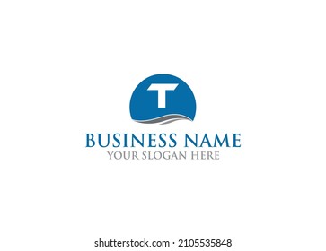 Plantilla de diseño de logotipo de letras T