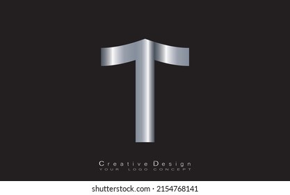 T-Buchstaben-Logo-Design-Vektorgrafik
