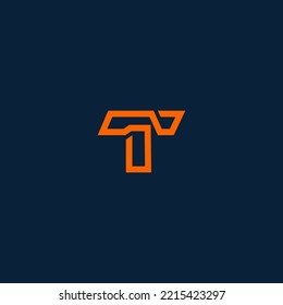 Elementos de plantilla de diseño de logotipo de letras T. Logo de la letra digital abstracta moderna. Ilustración vectorial.