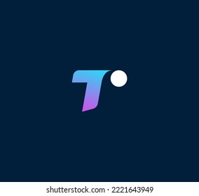 T letter logo design template elements. Modern abstract digital alphabet letter logo. Vector illustration. Technology logo.