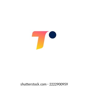 T letter logo design template elements. Modern abstract digital alphabet letter logo. Vector illustration.