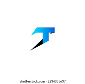 Elementos de plantilla de diseño de logotipo de letras T. Logo de la letra digital abstracta moderna. Ilustración vectorial.