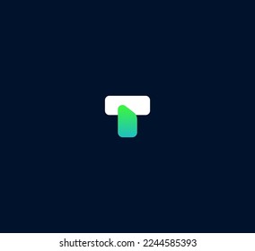Elementos de plantilla de diseño de logotipo de letras T. Logo de la letra digital abstracta moderna. Ilustración vectorial.