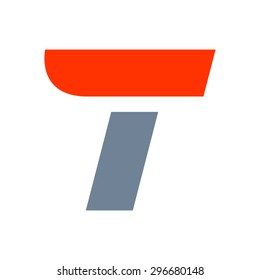 T letter logo design template. Fast speed vector unusual letter. Vector design template elements for your application or company.