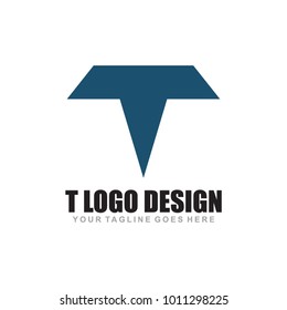 T letter logo design vector template