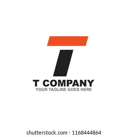 T letter logo design vector template