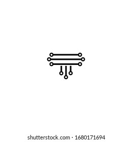 Plantilla de vector de diseño de logotipo de letra T