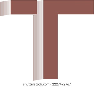 T letter logo design - vector sign.