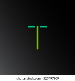 T  Letter logo design vector element
