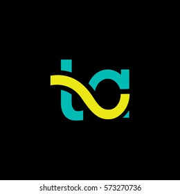 T & A Letter logo design vector element 