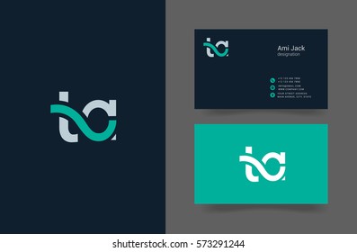 T & A Letter logo design vector element
