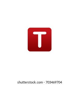 T Letter Logo Design Vector