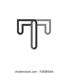 T letter logo design vector