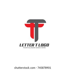 T letter logo design vector template