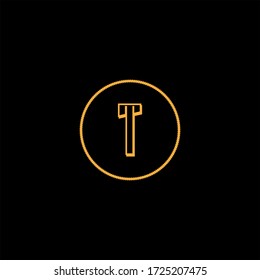 T letter logo initial design