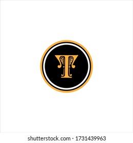T letter logo initial design