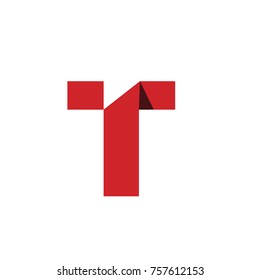 T Letter logo, T mirror Letter logo, icon vector element.