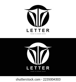 T Letter Logo, Modern Letter Style Vector, Design Suitable For Product Brands With T Letter