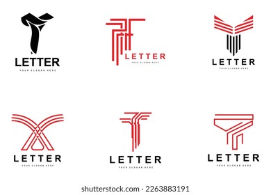 T Letter Logo, Modern Letter Style Vector, Design Suitable For Product Brands With T Letter