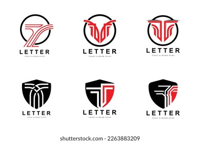 T Letter Logo, Modern Letter Style Vector, Design Suitable For Product Brands With T Letter