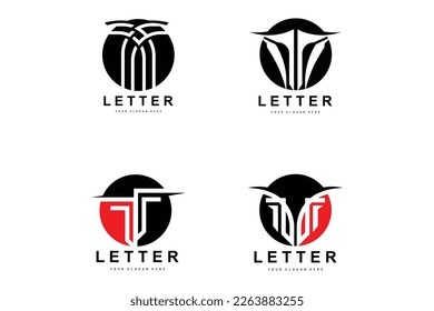 T Letter Logo, Modern Letter Style Vector, Design Suitable For Product Brands With T Letter