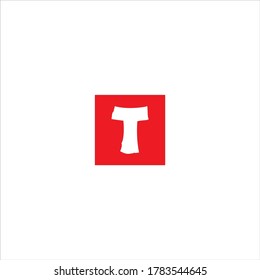 T letter logo monogram design