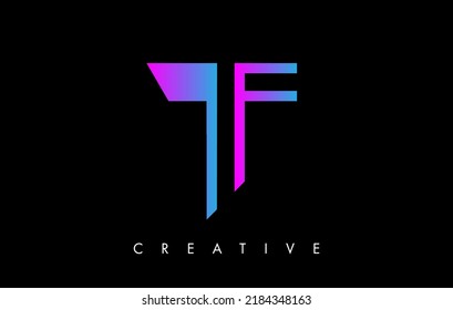T Letter Logo Monogram mit violetten Violettlinien und Minimalist Design Vector. Creative Modern Letter T Icon Sign Illustration.