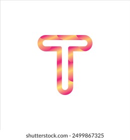 T letter logo premium and unique logo vector logo