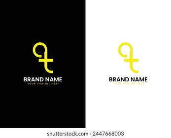 Logo de la letra T, diseño profesional y creativo.