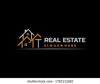Logo de la letra T. Casa Sencilla, Arquitectura Inmobiliaria Diseño Icono.