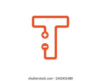 T Letter logo or symbol template