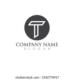 T letter logo and symbol vector