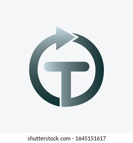 T Letter Logo. T Techno Logo. T Logo Design