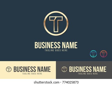 T Letter Logo Template Design Vector