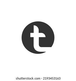 Símbolo vector de plantilla de logotipo de letra T