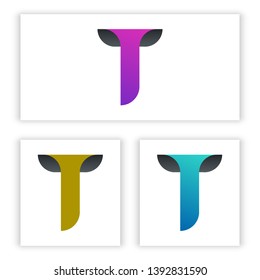 T letter logo template for your business and company.