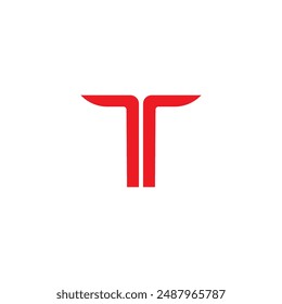 T letter logo, vector T logo