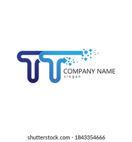 T letter, T logo vector font alphabet design and icon T