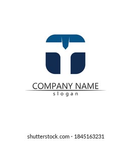 T-Buchstaben, T-Logo, Vektorschriftdesign und Symbol T