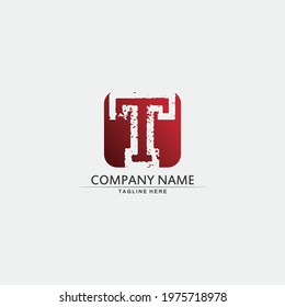 T letter, T logo vector font alphabet design and icon T logo for business and corporate