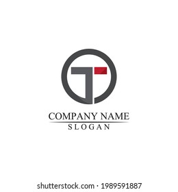 T letter, T logo vector font alphabet design and icon T logo for business and corporate