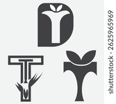 T letter logo vector icon illustration Modern creative T Logo Design and template.  logo design of letter T Creative Letter T icon logo design vector illustration