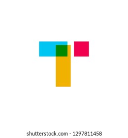 T letter logo vector icon illustration