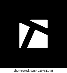 T letter logo vector icon illustration