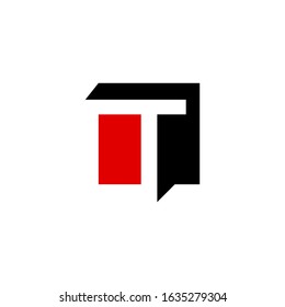 T letter logo vector icon template