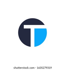 T letter logo vector icon template