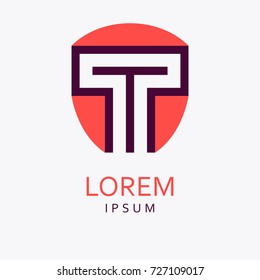 T Letter Logo. Vector Icon